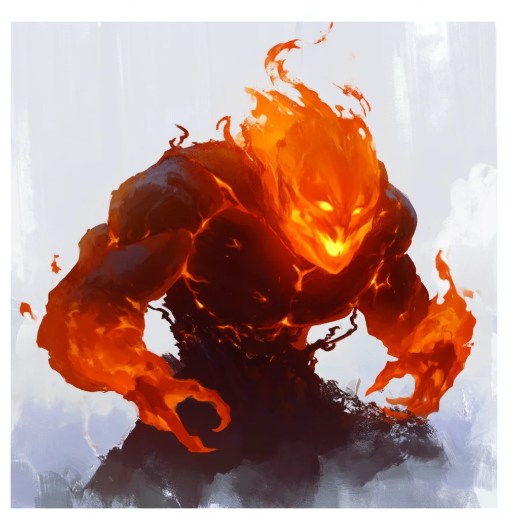 Elementaire de Feu Mineur - Monstre Standard Daggerheart SRD Tier 1 | Bestiaire JDR